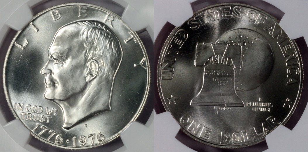 1976-S silv BiCent Ike combined.jpg