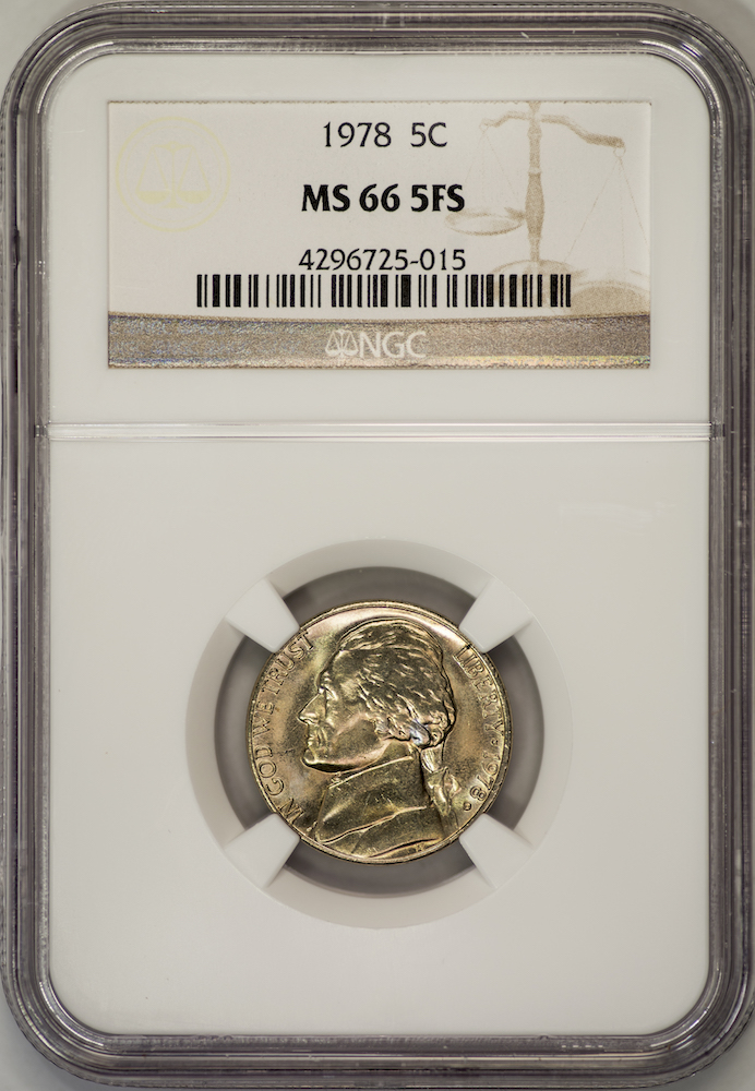 1978 D Jefferson Nickel NGC MS665FS Slab - Obverse.jpg