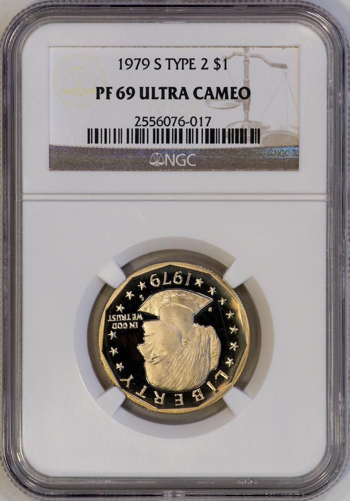 1979 S SBA Dollar NGC PF69UCAM Slab - Obverse.jpg