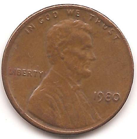1980 Cud Penny obverse.png