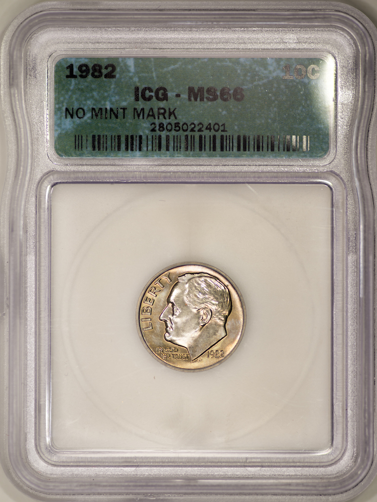 1982 Roosevelt Dime No MM ICG MS66 Slab - Obverse copy.jpg