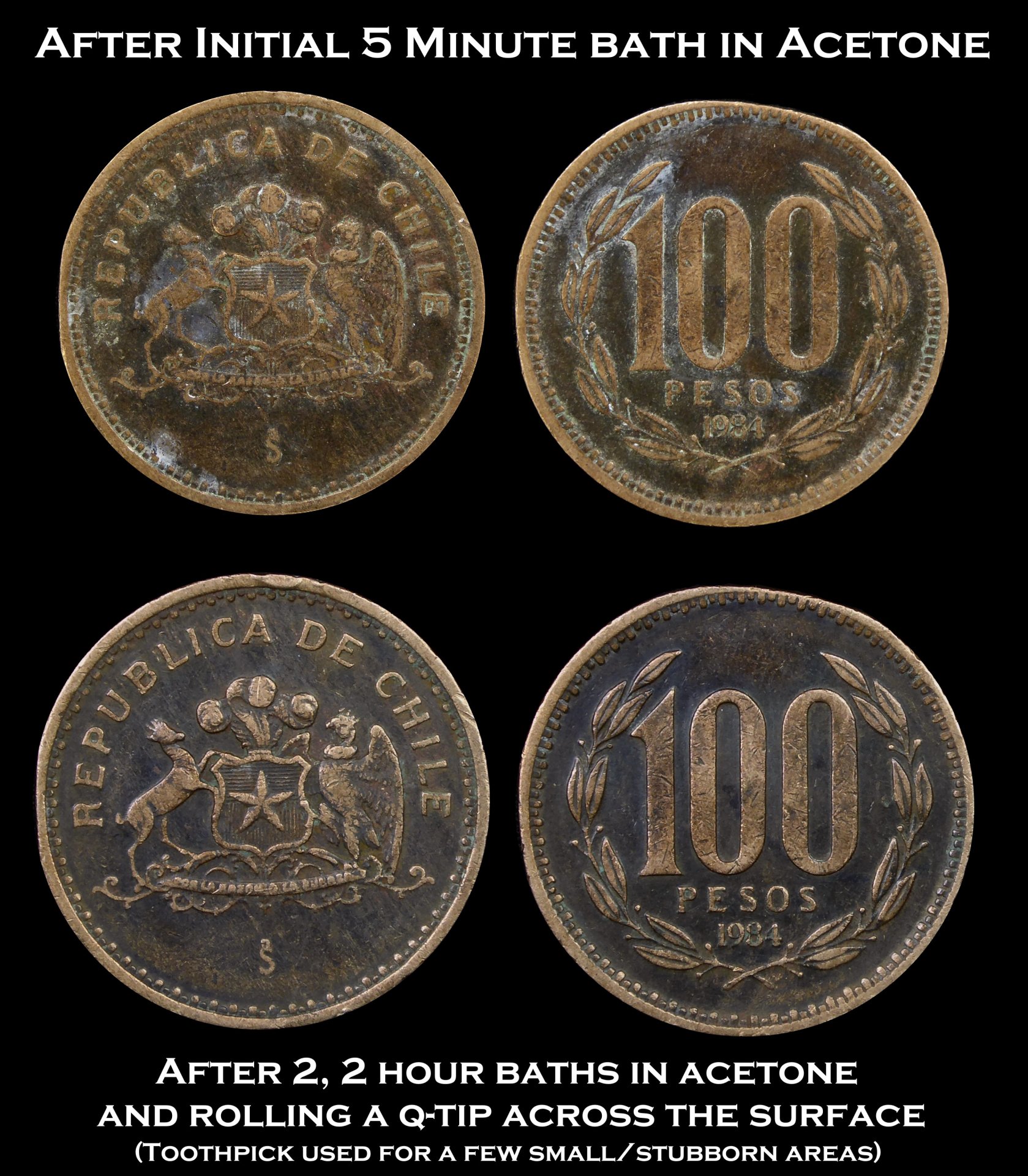 1984 Chile 100 Pesos Acetone Soak.jpg