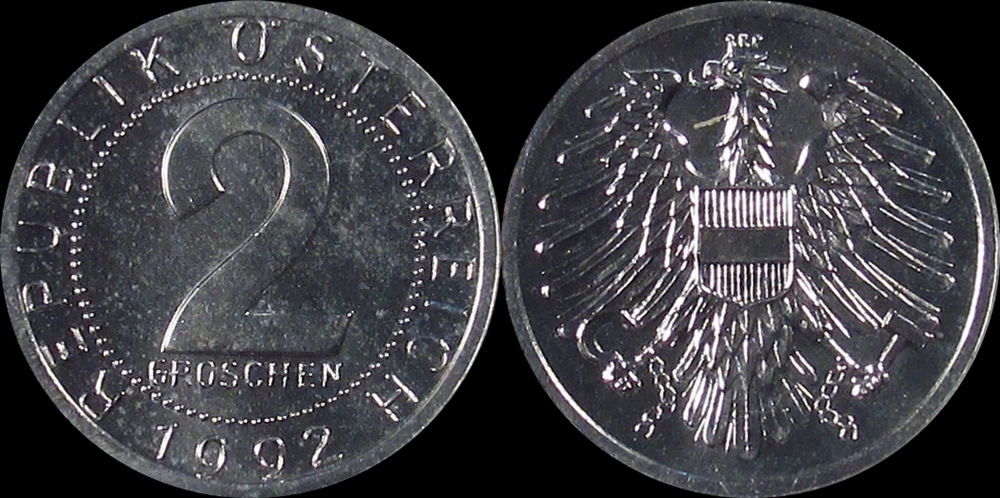 1992 Austria 2 Groschen.jpg