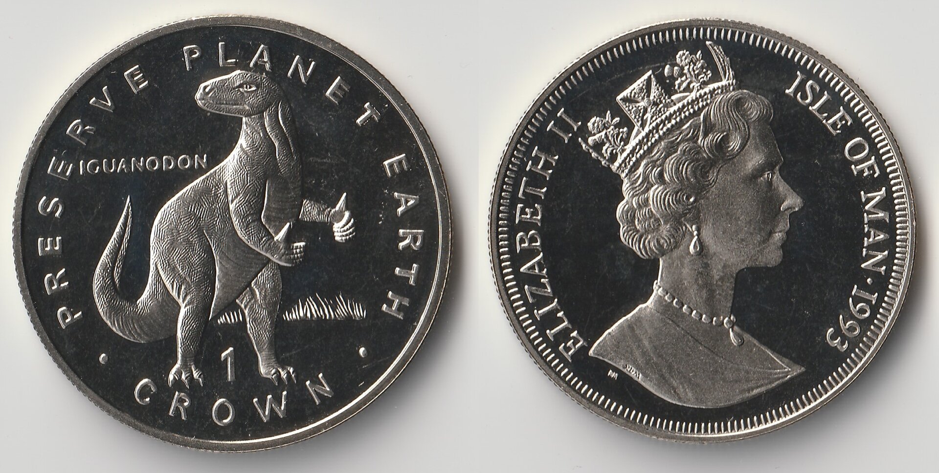 1993 isle of man 1 crown iguanadon.jpg