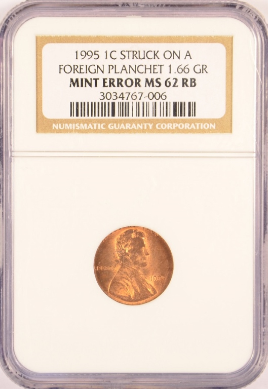 1995 Cent-Wrong Planchet Obv..jpg