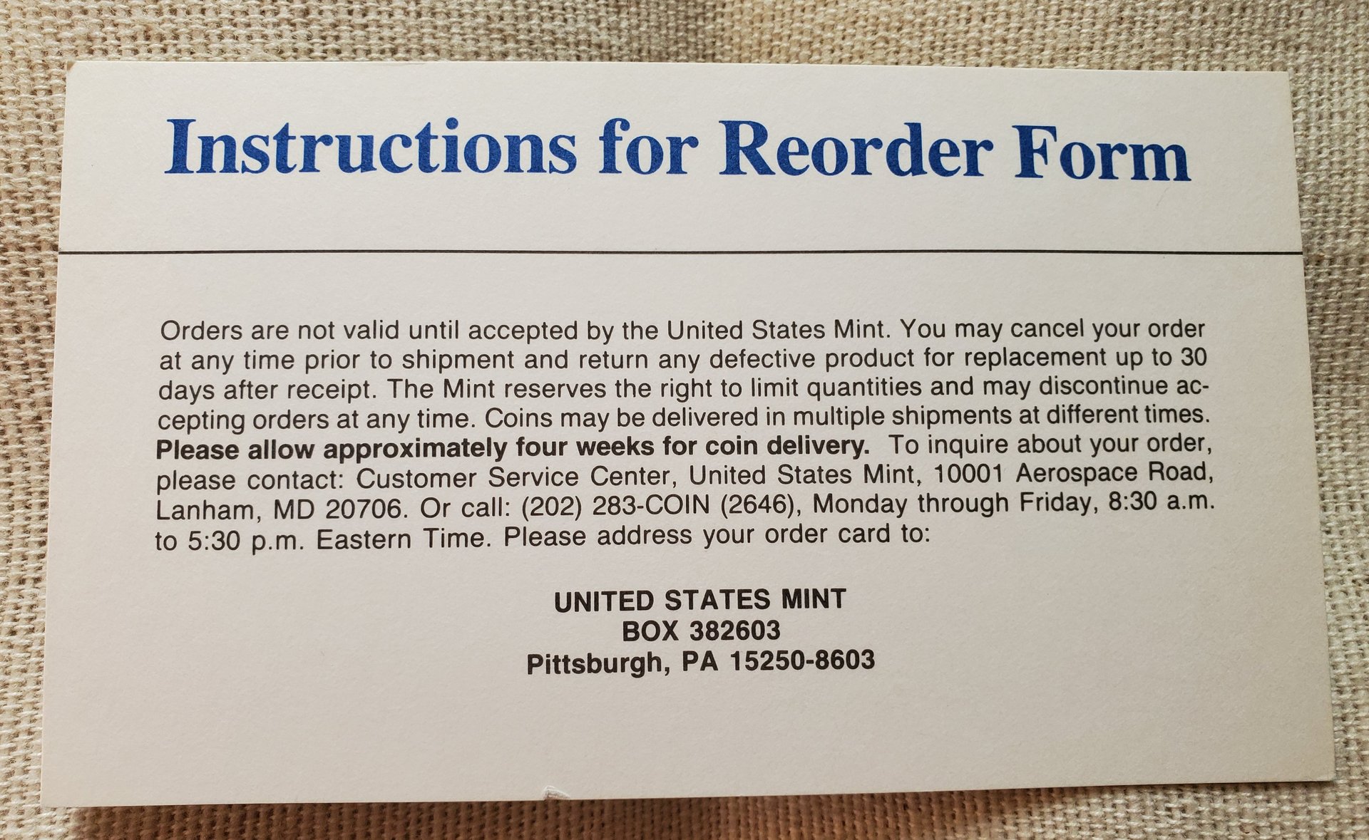 1996-US Uncirculated Set Reorder Form - Front.jpg