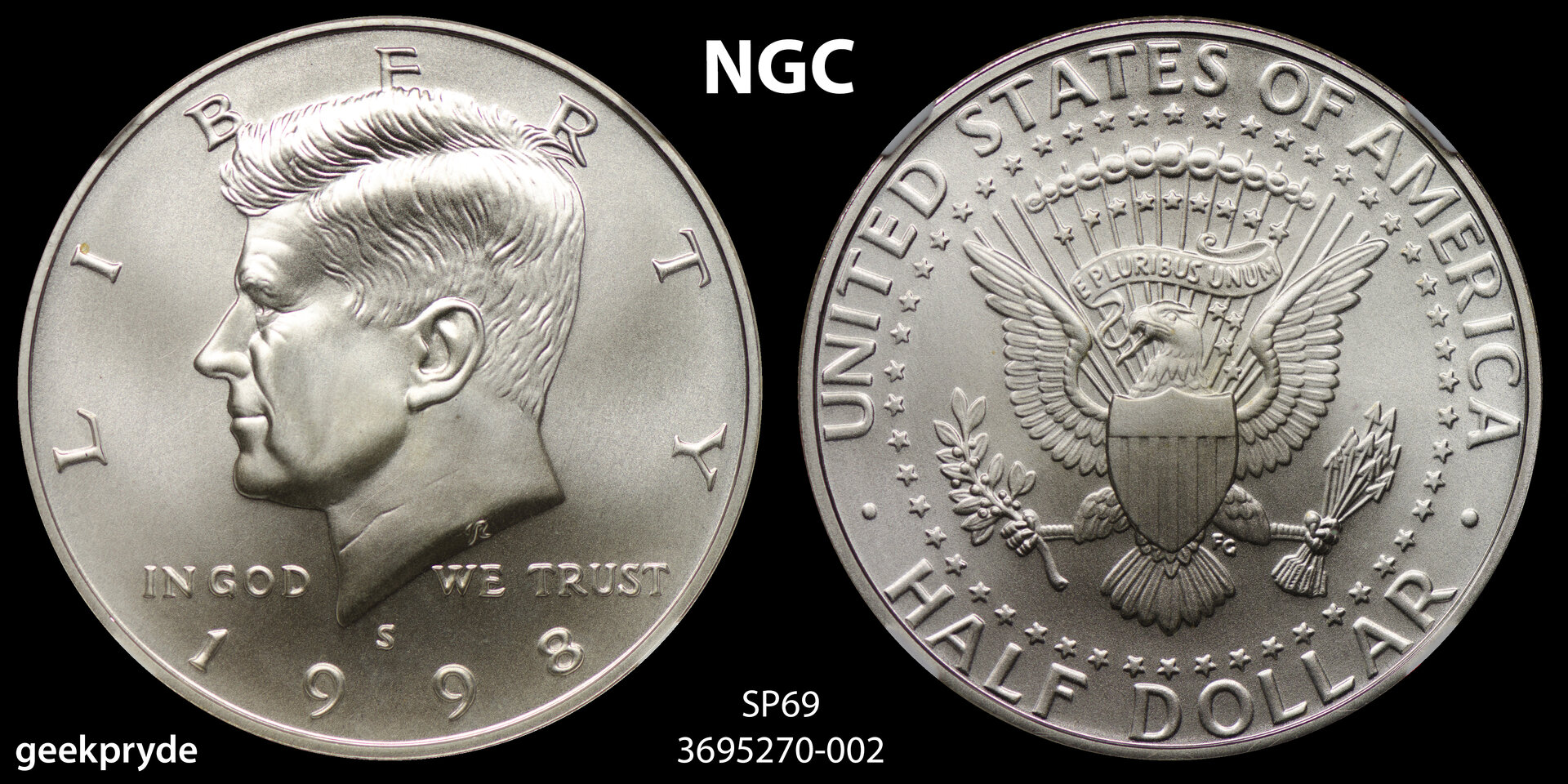 1998 S 50C HALF DOLLAR - KENNEDY, SILVER, MATTE PROOF NGC SP69 3695270-002 Template.jpg