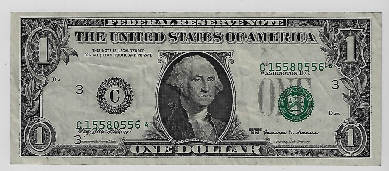 1999 $1 Star Error  w-3rd Printing Shift.jpg