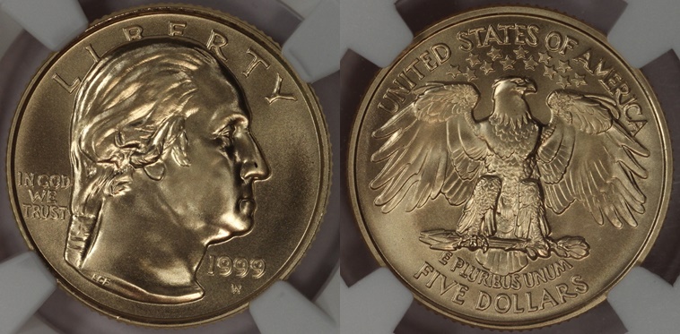 1999 $5 Washington gold commem combined.jpg
