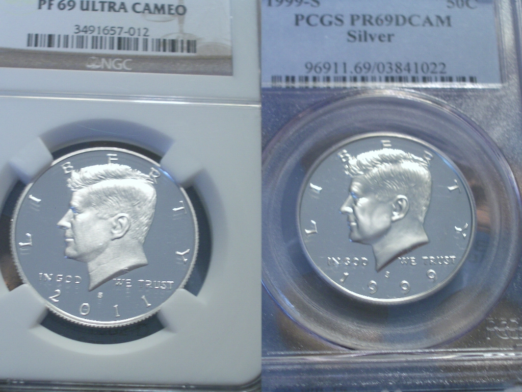 1999-S -2011-S KD silver holders Ngc+Pcgs.JPG
