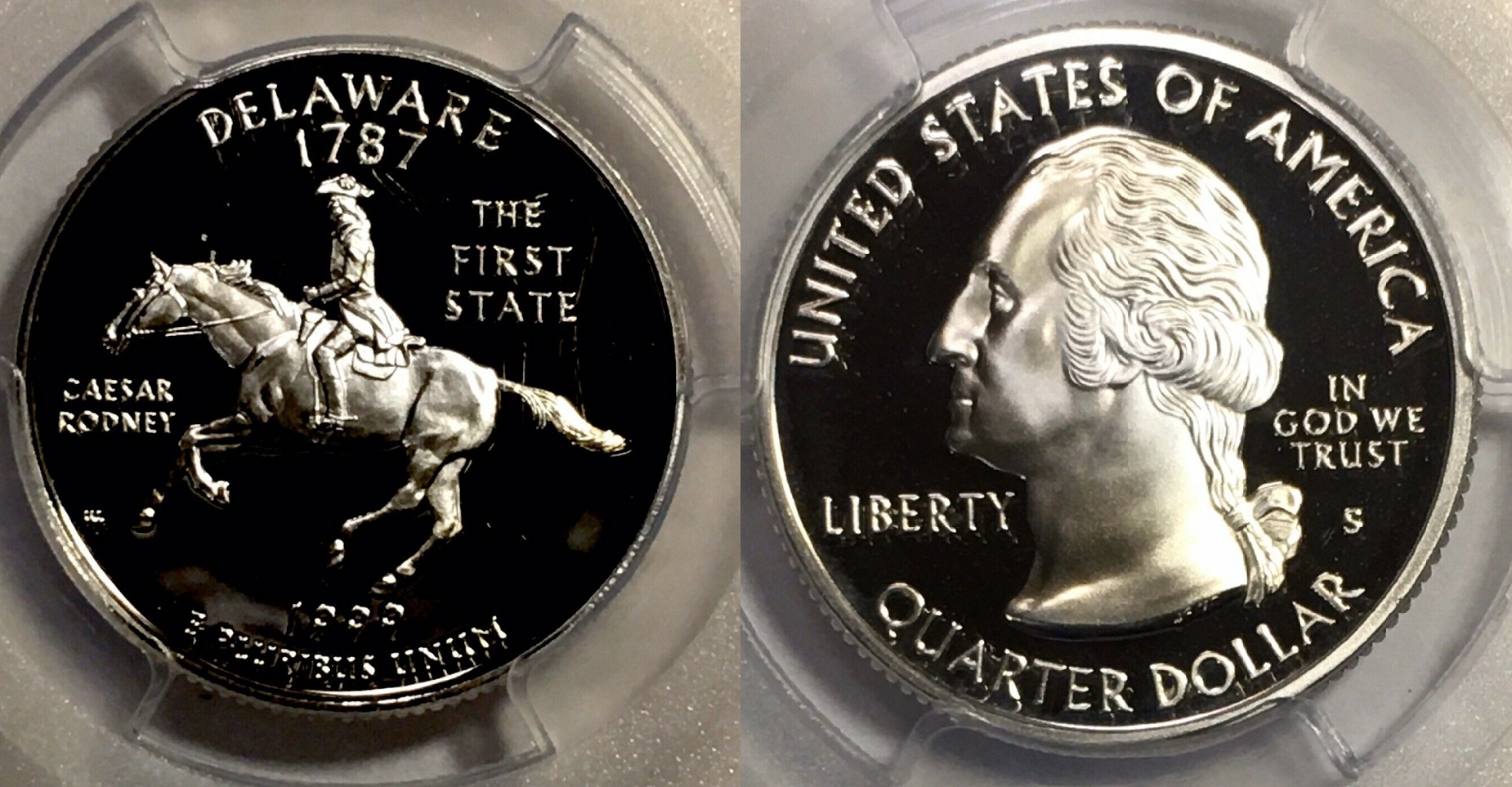 1999-S Delaware Silver State Quarter PCGS Prf-69 DCAM  $20. + $3.  264511467592  coinspotstor o3.jpg