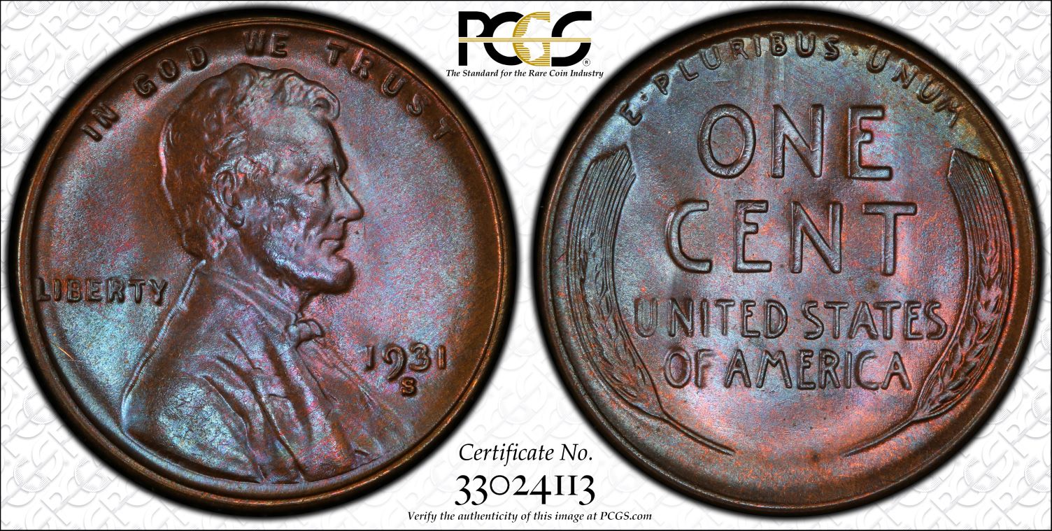1c 1931-S MS65BN PCGS 33024113 Trueview Ex Blay WL.jpg