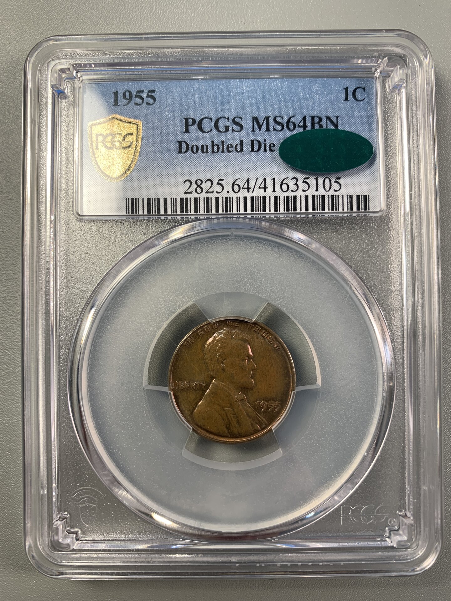 1c 1955 DDO MS64BN PCGS CAC 41635105 Obv Slab copy.JPG