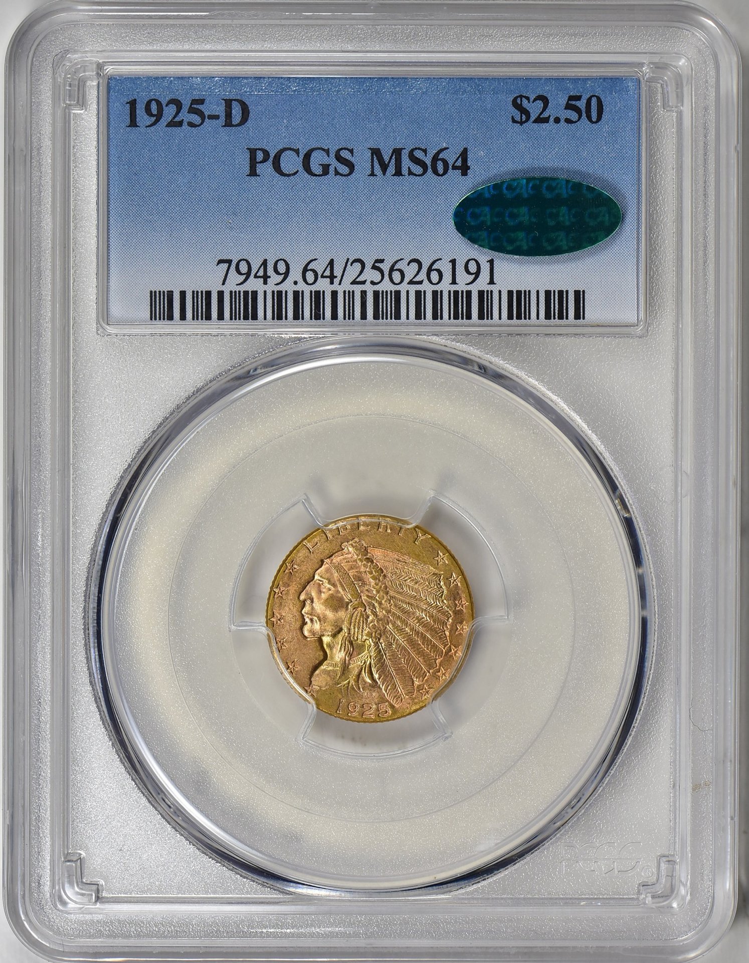 $2.5 1925-D MS64 PCGS-CAC 25626191.jpg