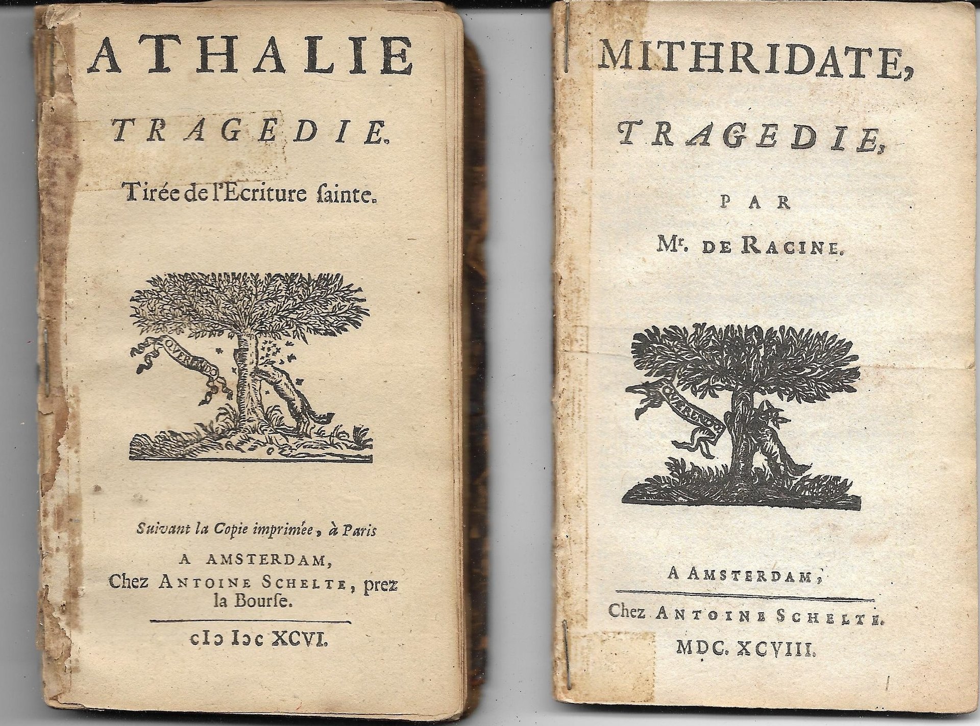 2 Racine tragedies, covers, 1696 & 1698 -- Athalie & Mithridate.jpg