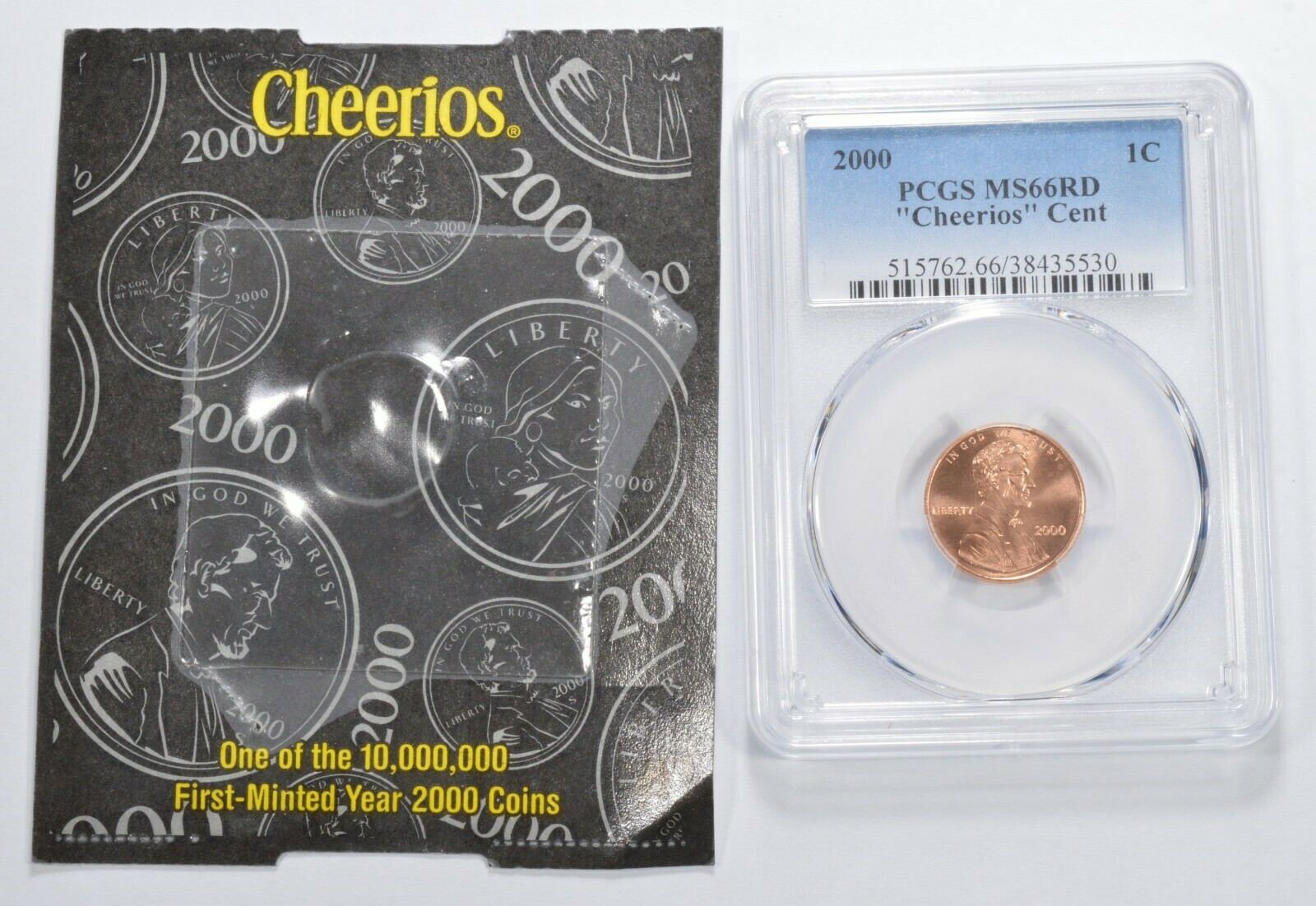 2000 Ms-66 Red 2000  Cheerios  Lincoln  - With Packaging -  PCGS.jpg