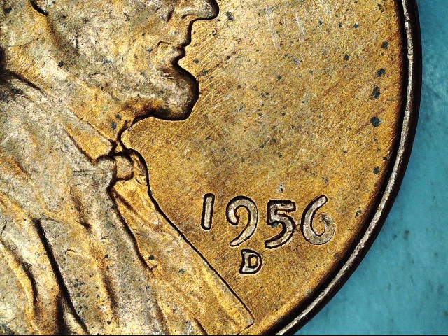 1956 d wheat penny uncirculated