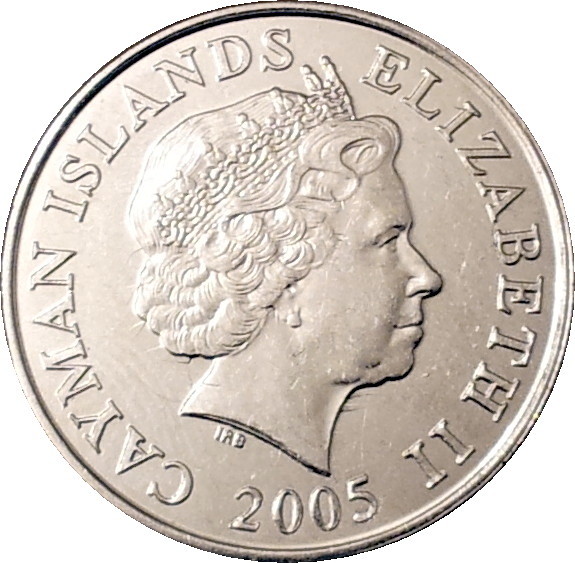 2005 Cayman Islands Twenty Five Cents Obv.JPG