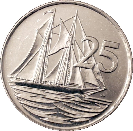 2005 Cayman Islands Twenty Five Cents Rev.JPG