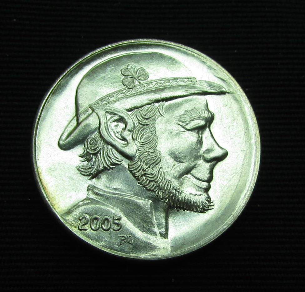 2005 Gallery Mint RL - Three Legged Buffalo Hobo Nickel - obverse.JPG