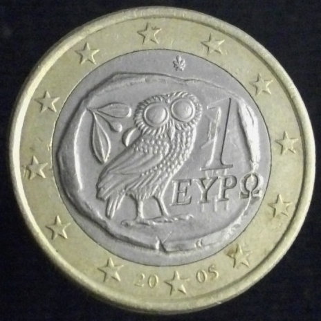 2005 Greece One Euro.JPG