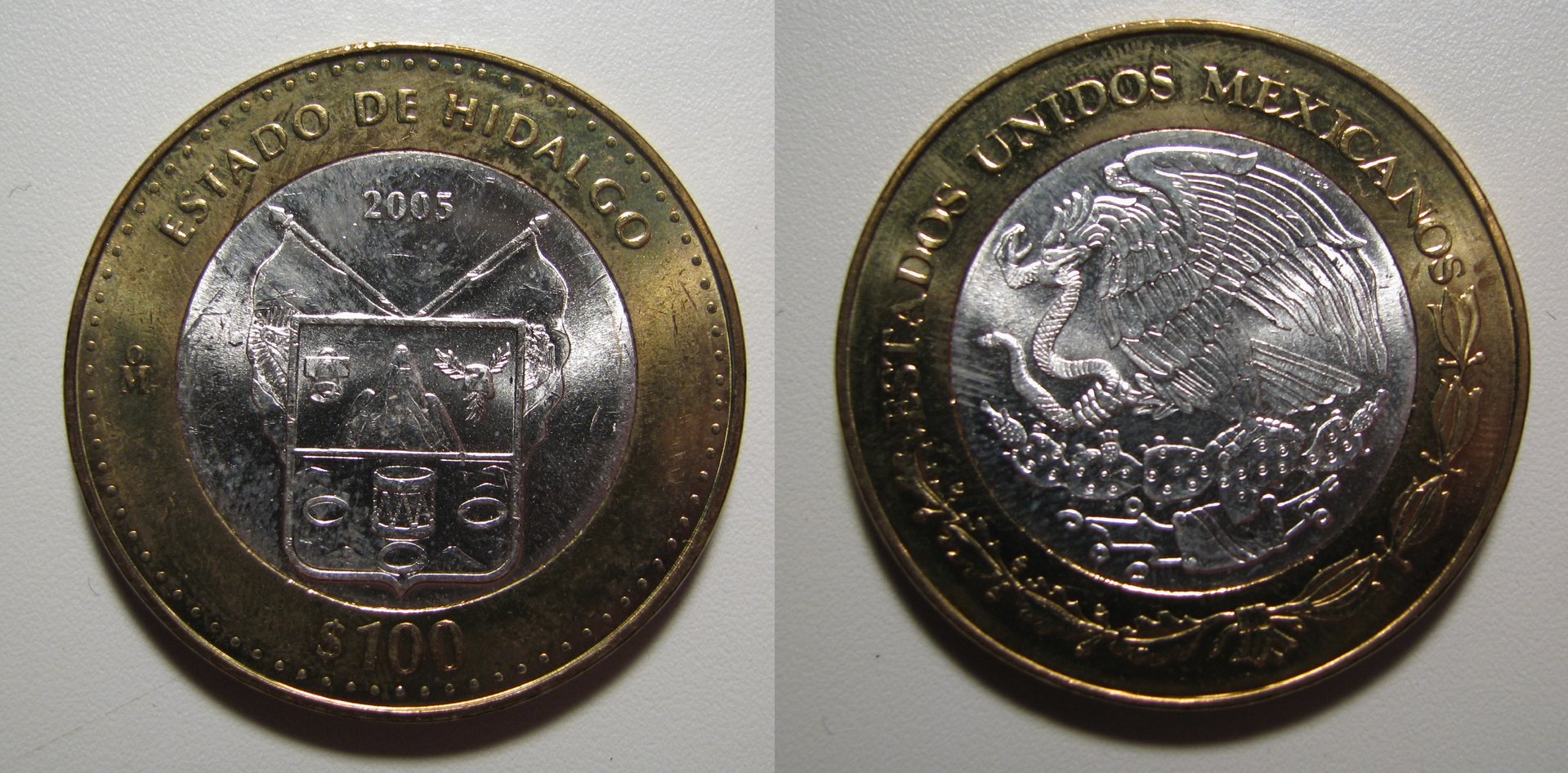 2005 Mexico 100 Pesos Hidalgo.jpg