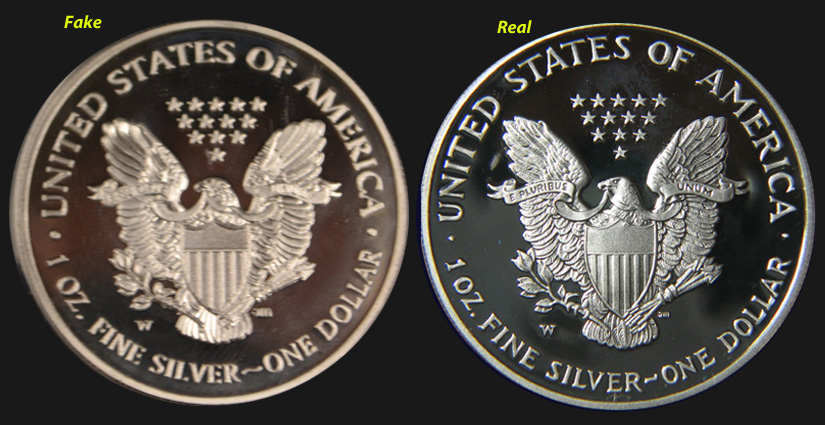 2007 Silver eagle Proof rev compare.jpg