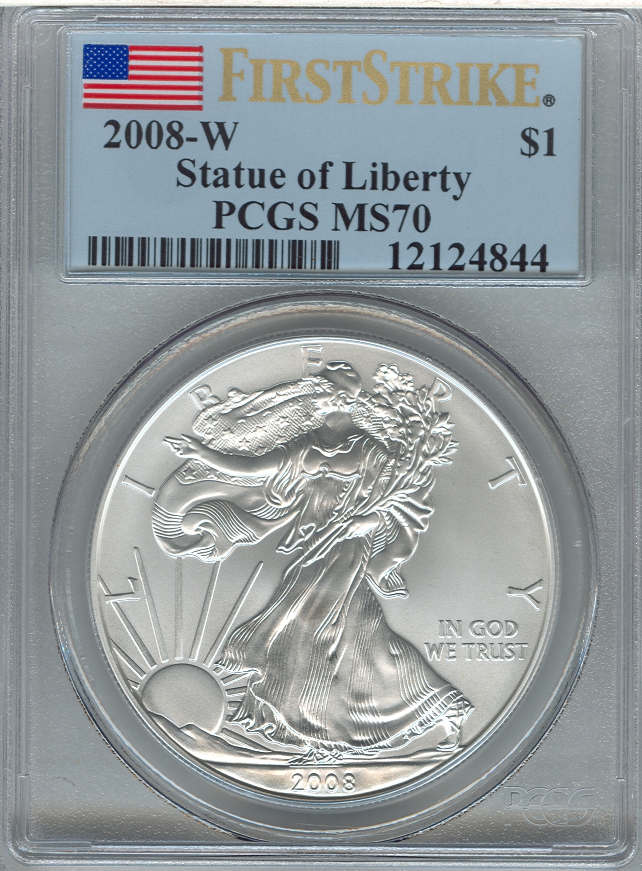 2008-W First Strike Statue of Liberty 12124844 PCGS MS70 Slab Obv.jpg
