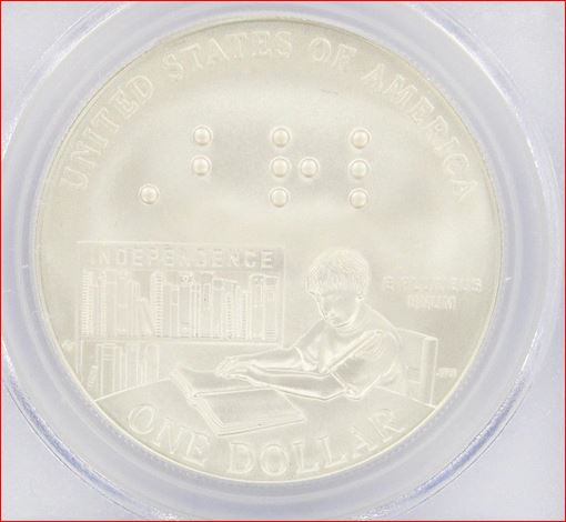 2009 $1 Louis Braille MS70 Reverse.JPG