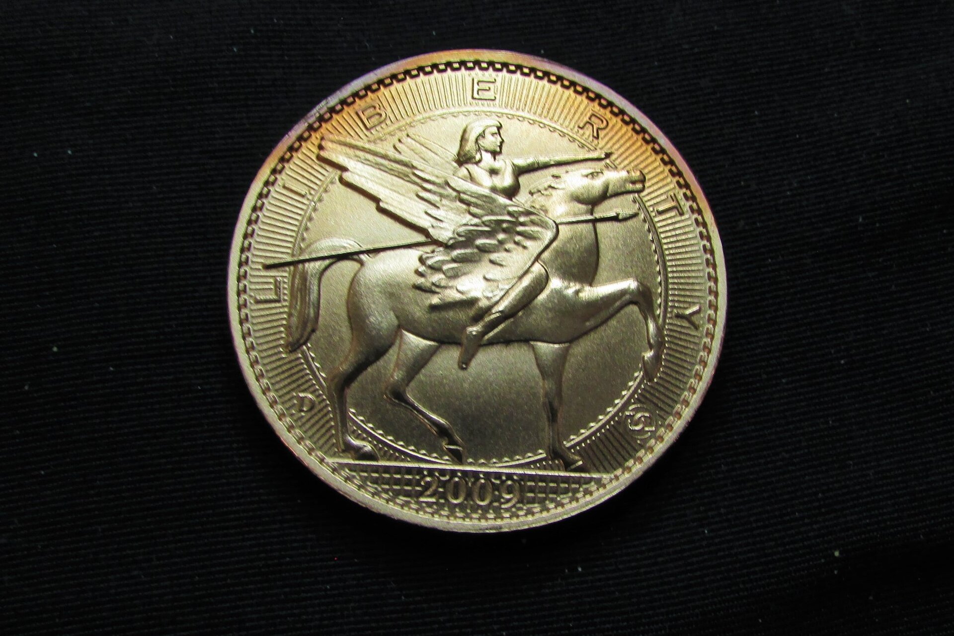 2009 UNA 20 Amero - Liberty Winged Horse - obverse.JPG