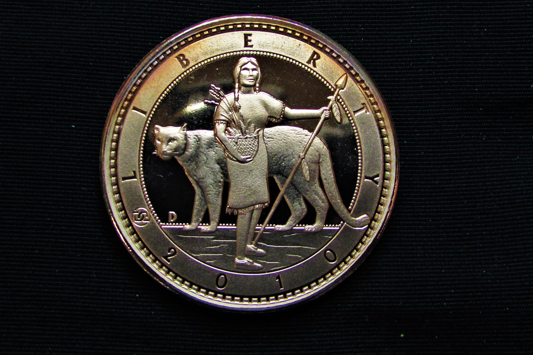 2010 UNA 1 Amero - Native American - Puma - obverse.JPG