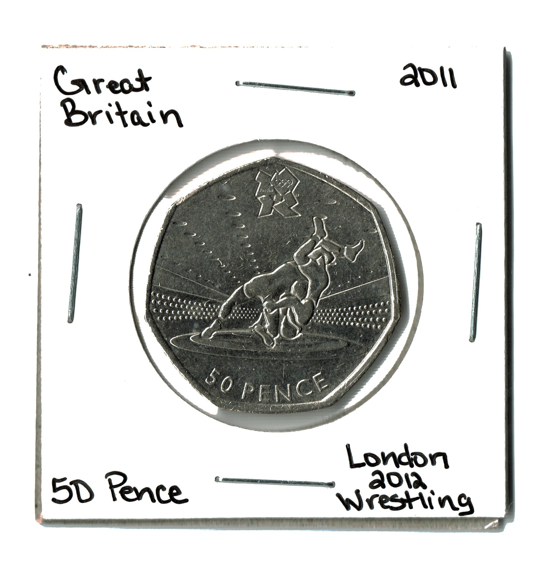 2011 Great Britain 50 Pence London 2012 Wrestling .jpg