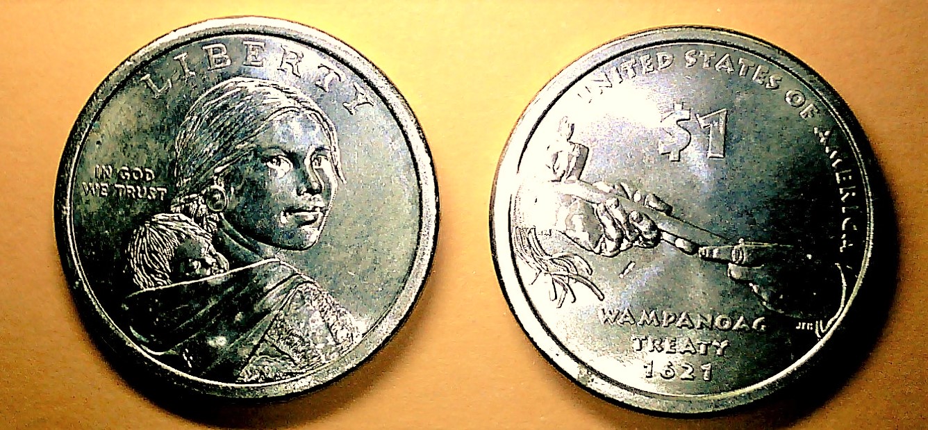 2011-P Native American Wampanoag treaty dollar.jpg