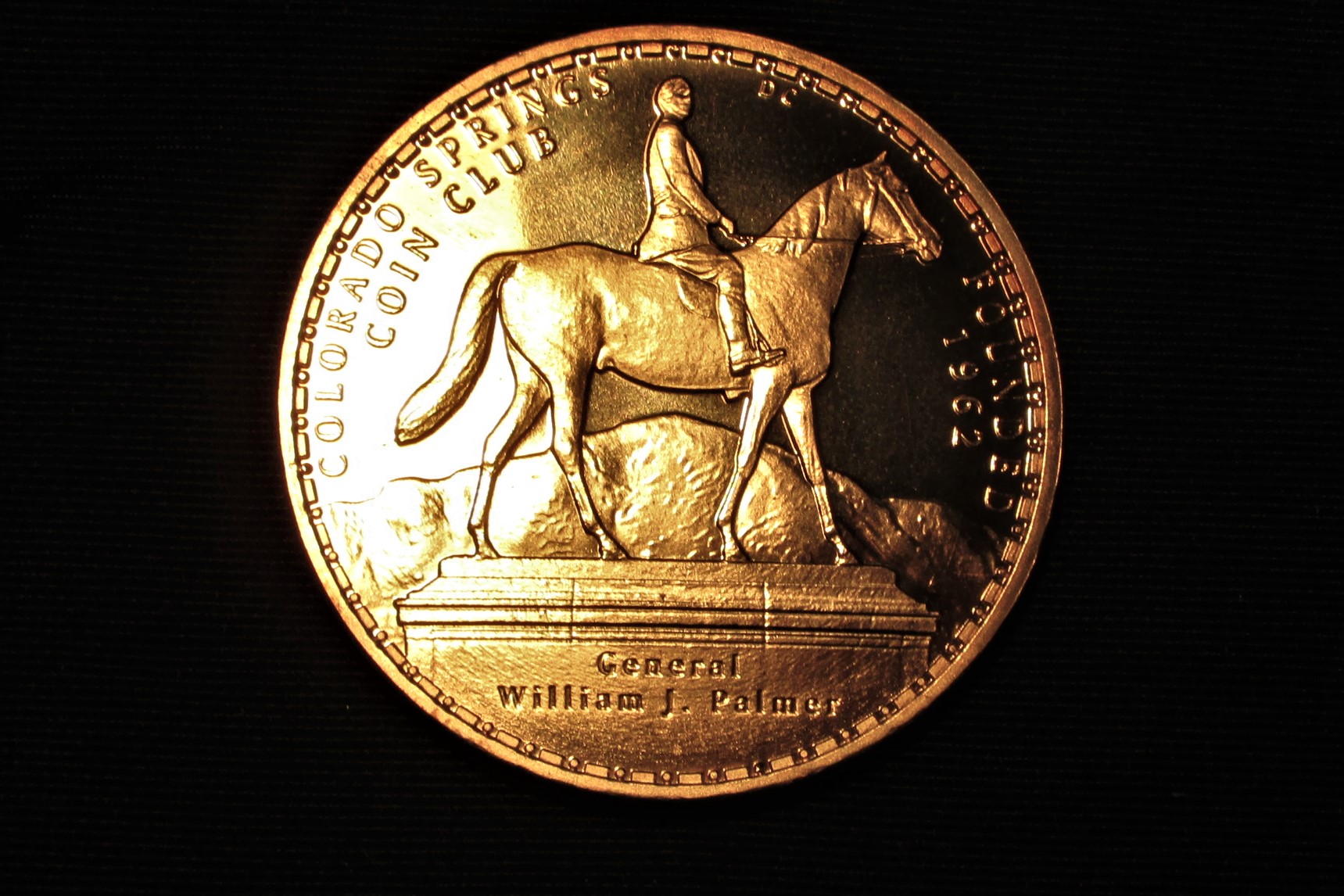 2012 Colorado Springs Coin Club 50th Anniversary (brass proof) - obverse.JPG