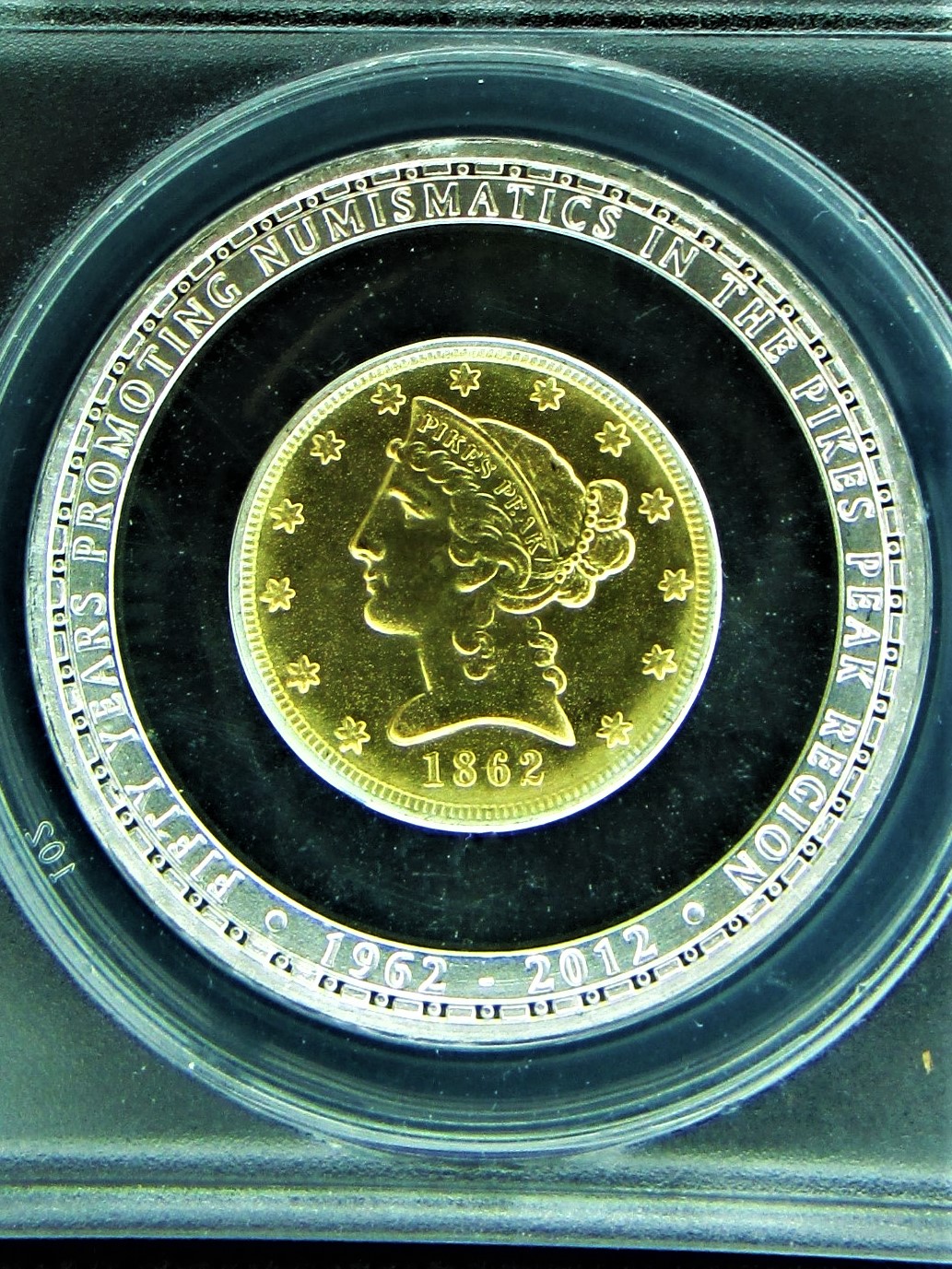 2012 Colorado Springs Coin Club 50th Anniversary (silver proof) - obverse close.jpg