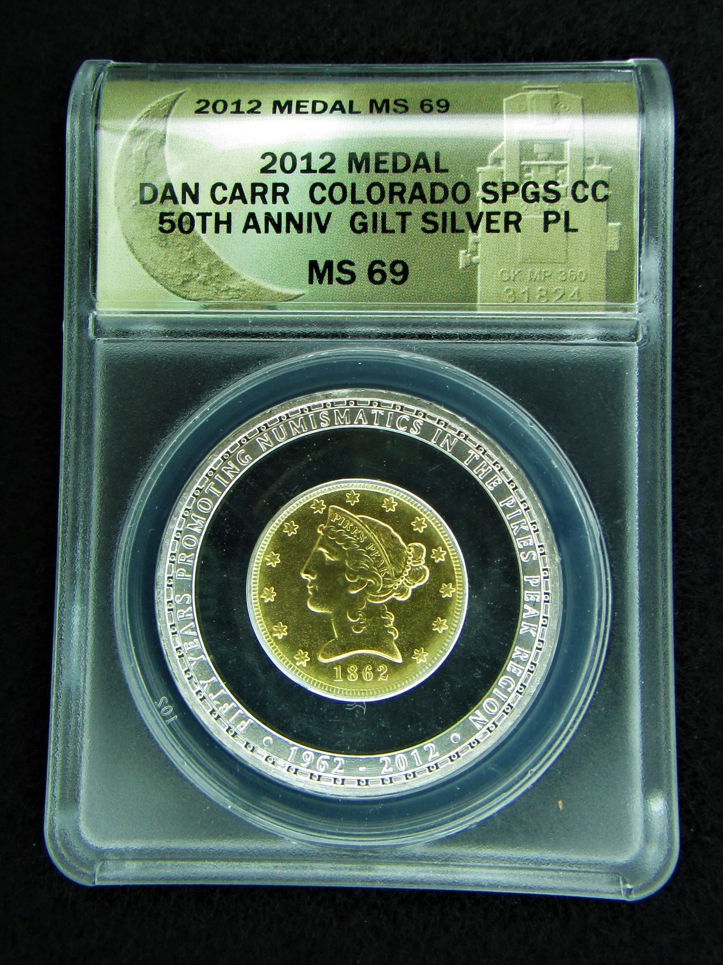 2012 Colorado Springs Coin Club 50th Anniversary (silver proof) - obverse.JPG