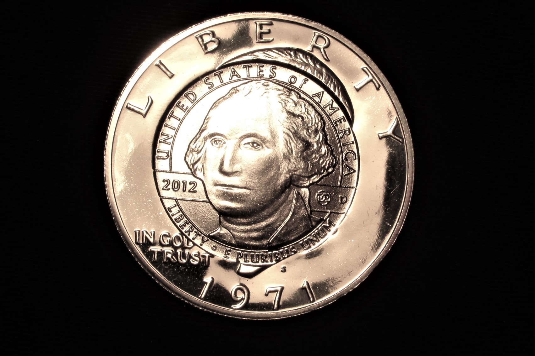 2012 MM Open House 1971-S Proof Ike Dollar OS - obverse 1.JPG