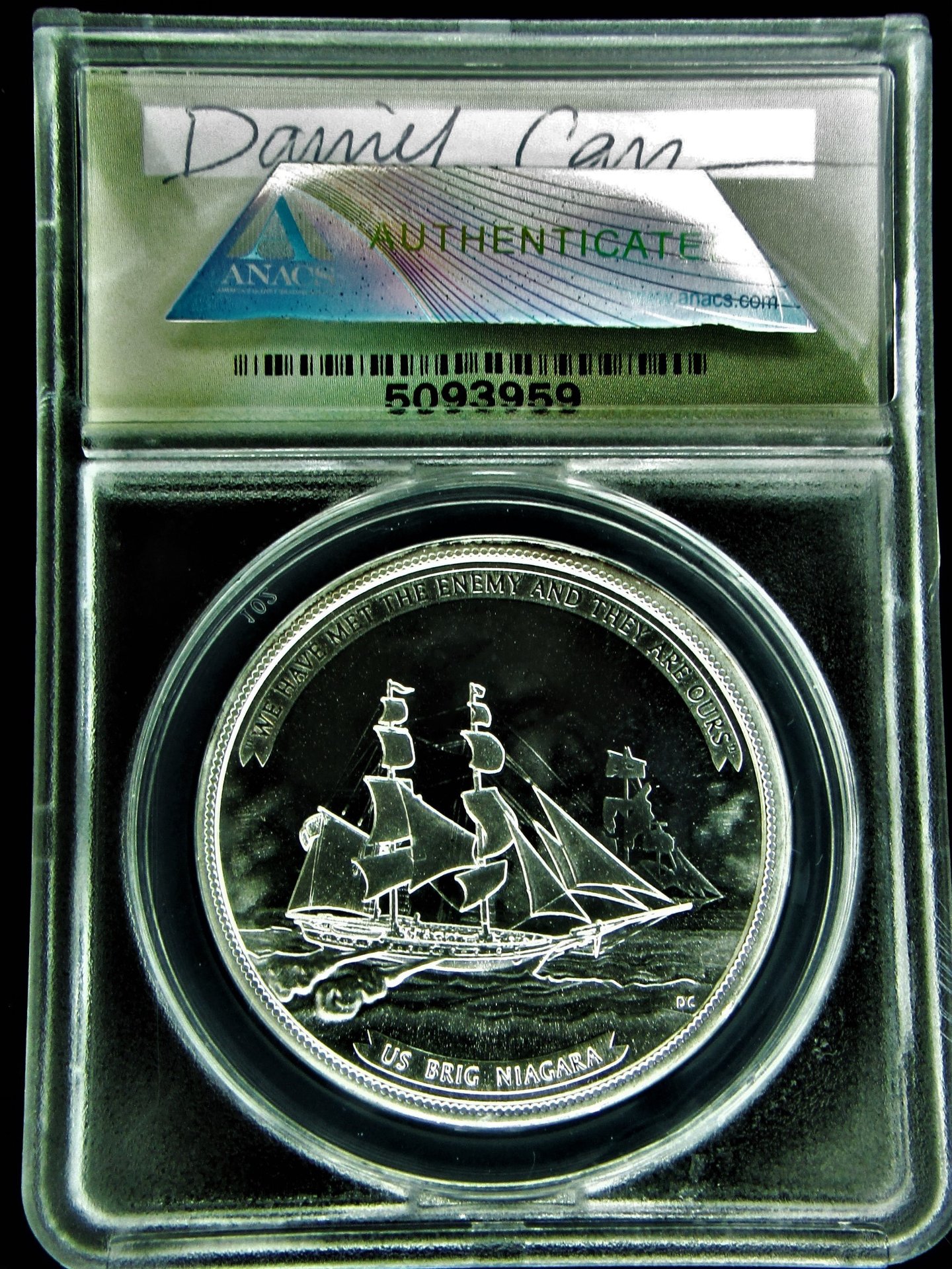 2013 Battle of Lake Erie Bicentennial - Silver - reverse.JPG