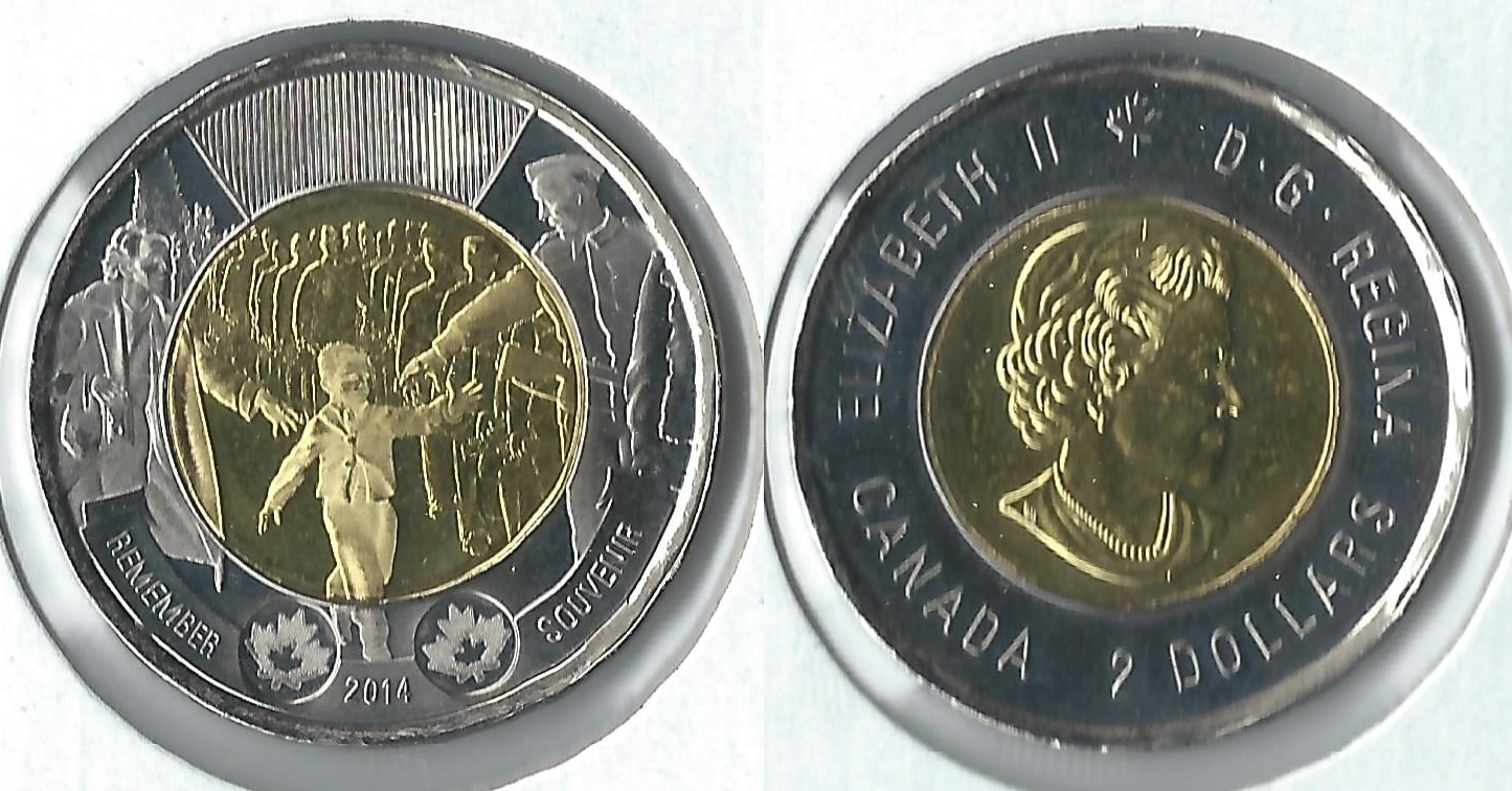 2014 canada 2 dollar remember.jpg