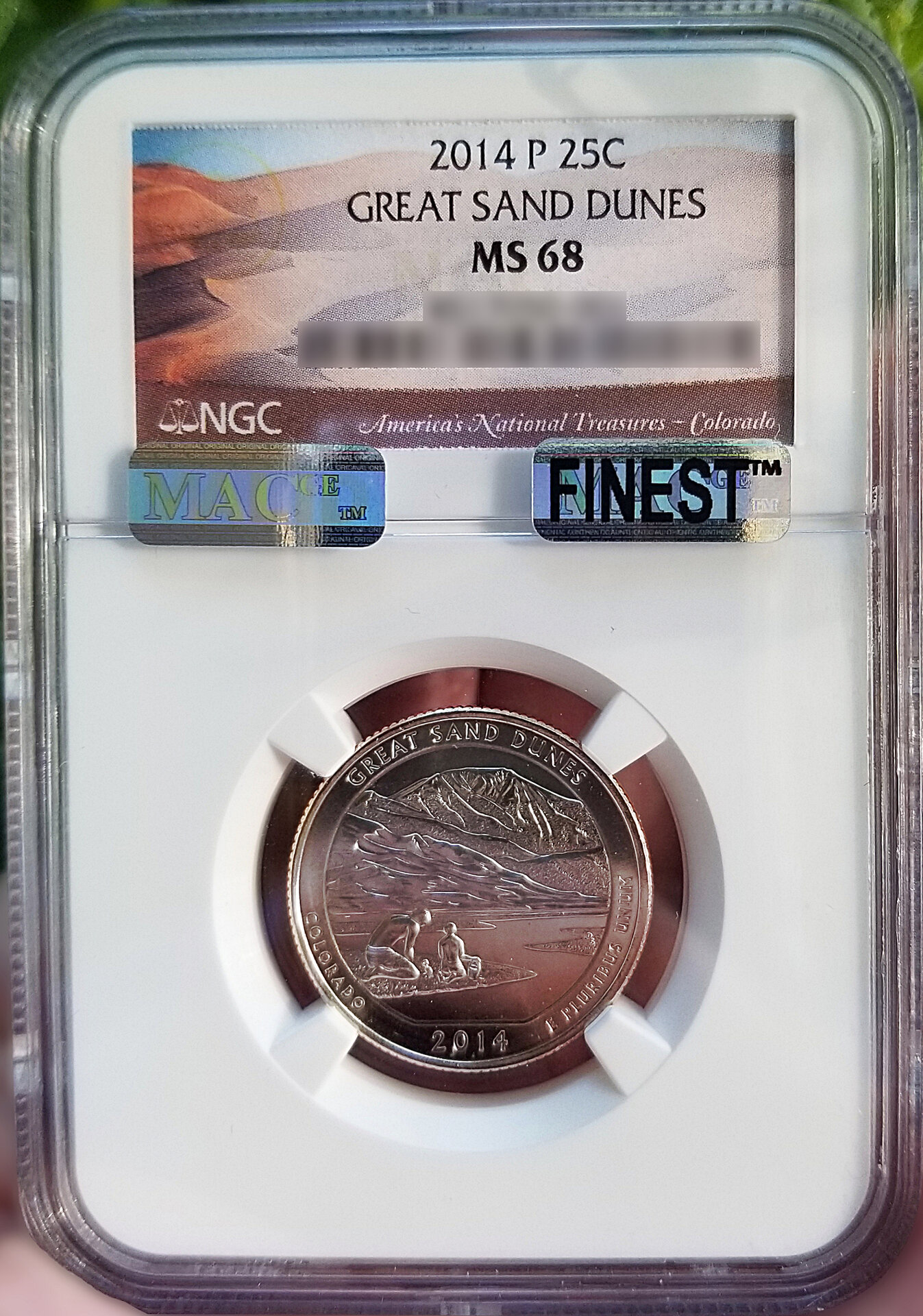 2014 Great Sand Dunes Colorado 25C MS68 Full.jpg