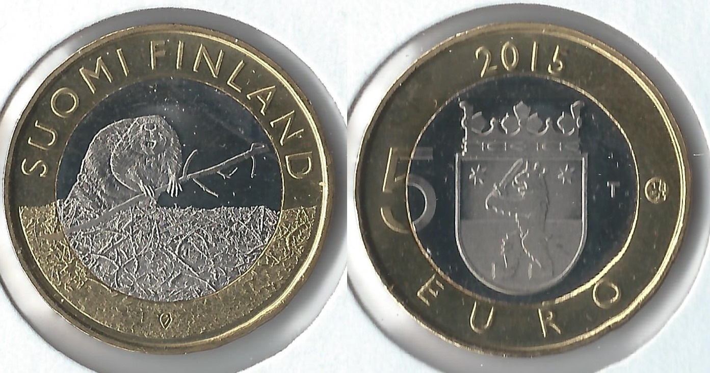 2015 finland 5 euro beaver.jpg