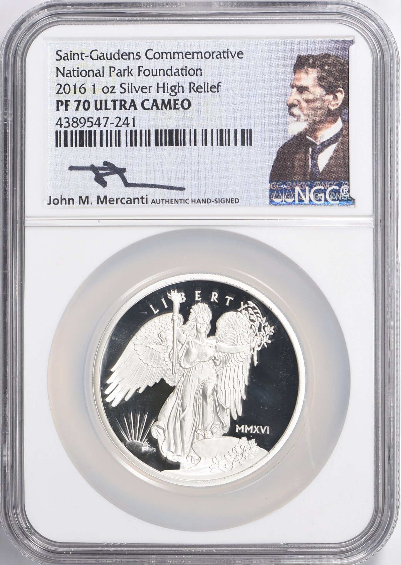 2016 PF 70 Ultra Cameo Saint-Gaudens Silver High Relief front.jpg