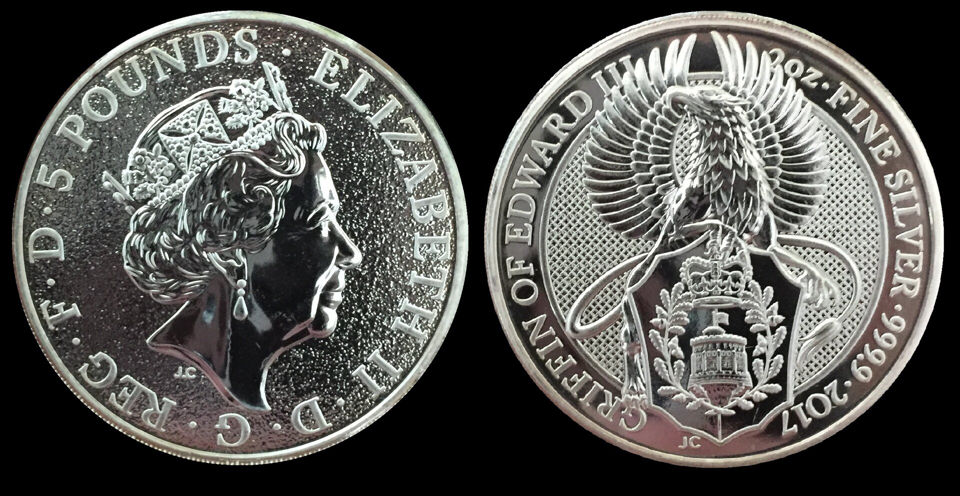 2017 Queen's Beasts Griffin of Edward III 2oz Ag.jpg