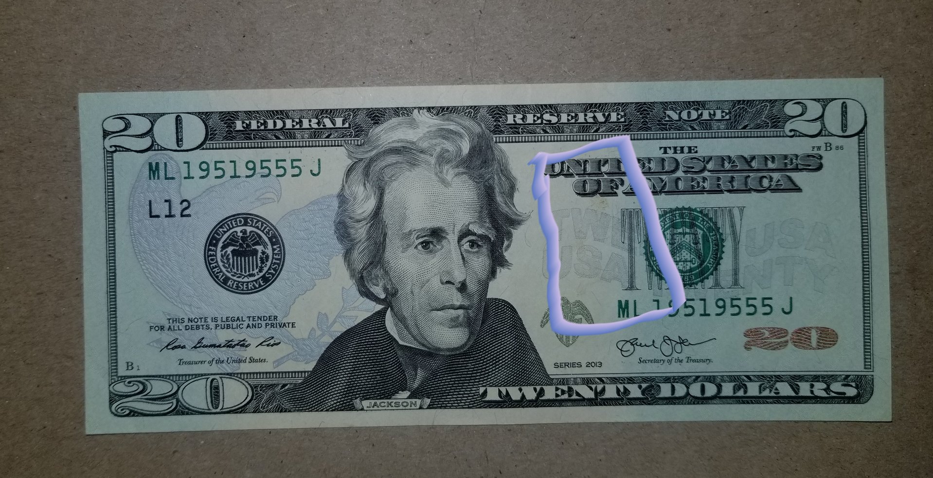 Interesting things on a 20 dollar bill 