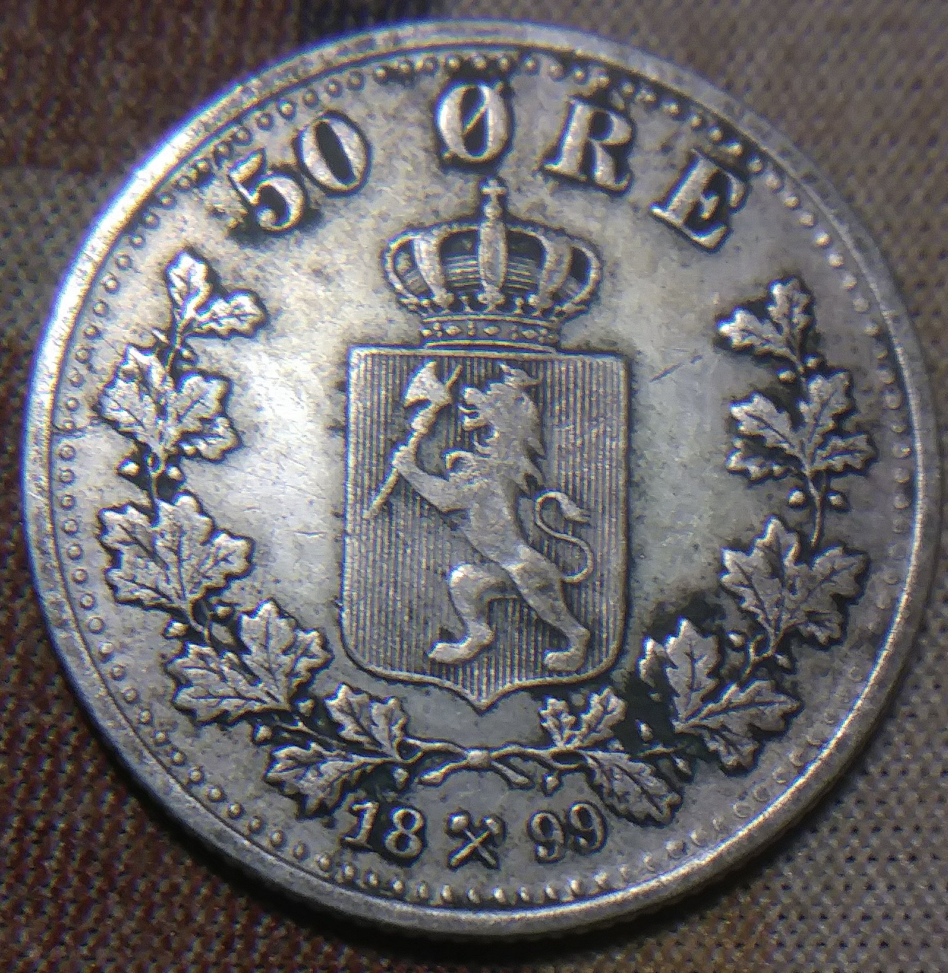 1899 norway 50 ore. | Coin Talk