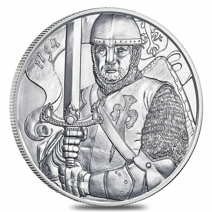 2019 1 oz Austrian Silver Leopold V Coin BU - 825th Anniversary of the Austrian 1.jpg