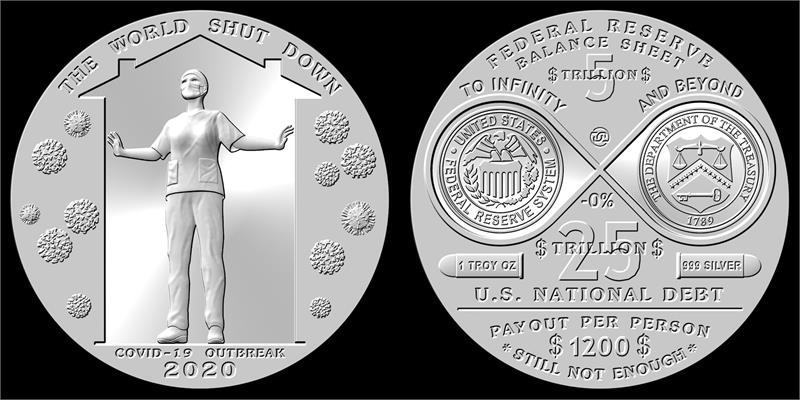 2020 Covid-19 Outbreak & Economic Stimulus, Hard Times Token, 999 Silver.jpg
