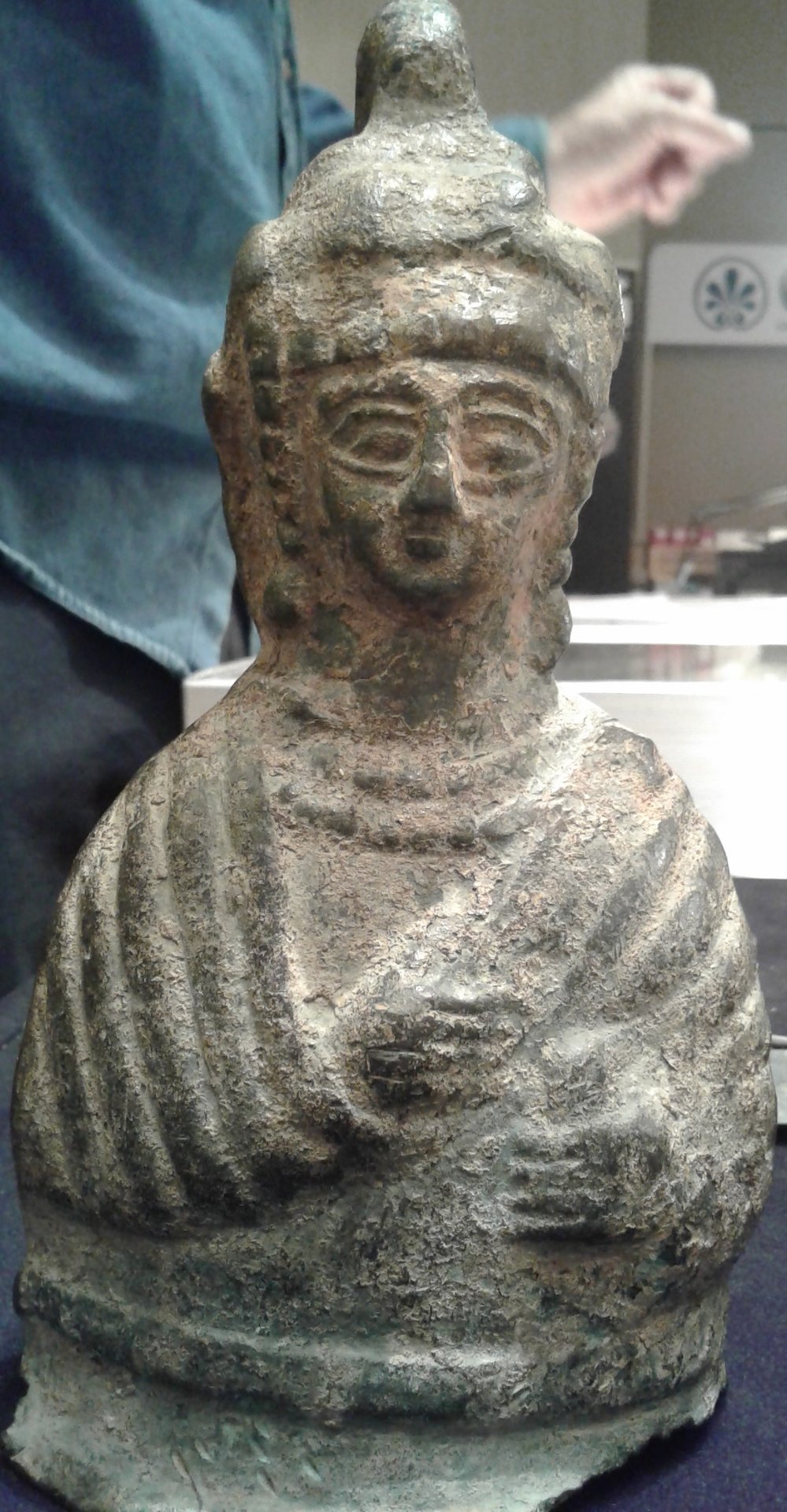 Steelyard Weight with a Bust of a Byzantine Empress and a Hook