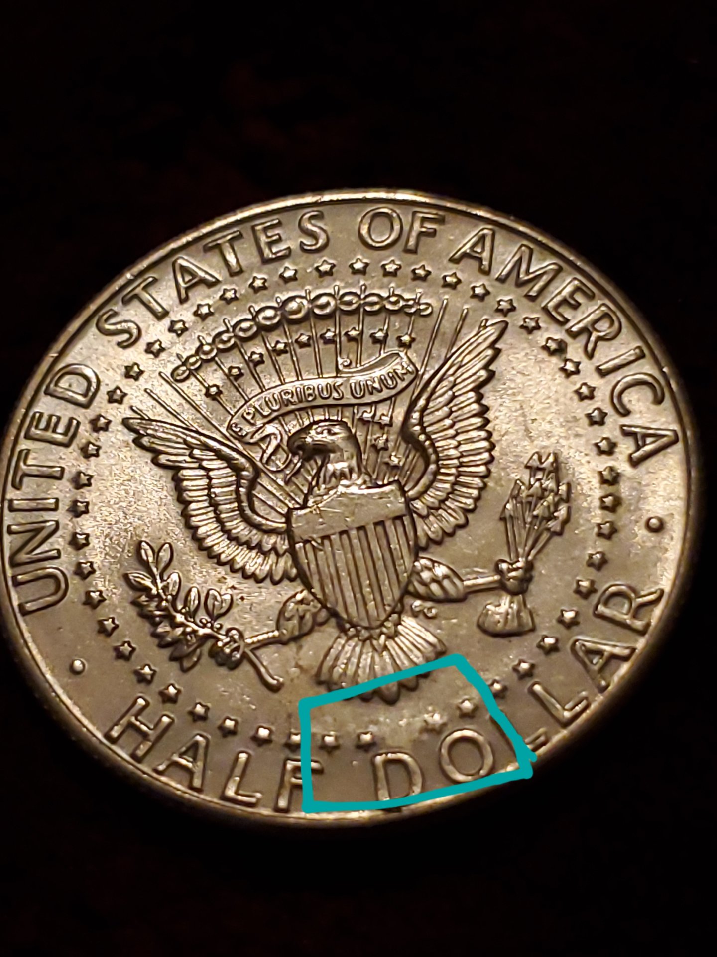 1989-D Kennedy Half Dollar - missing star? | Coin Talk