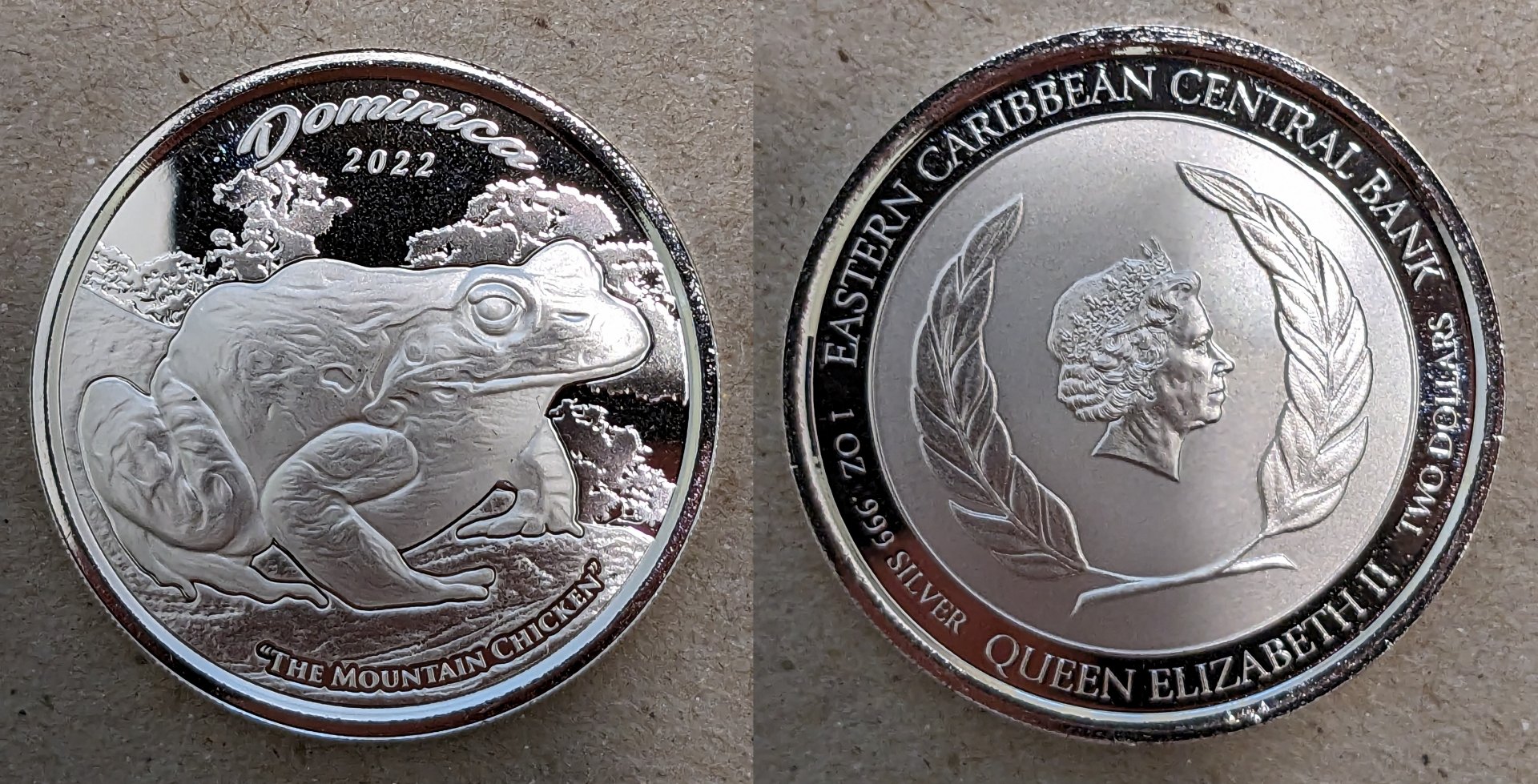 2022 dominica 2 dollars frog.jpg